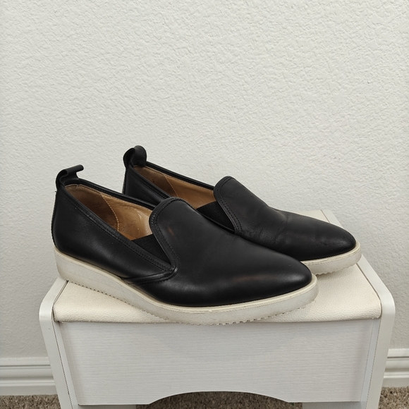 Everlane Mens Street Loafer Shoes Black Pointed Toe Low Top Slip Ons 8.5 - Picture 2 of 12